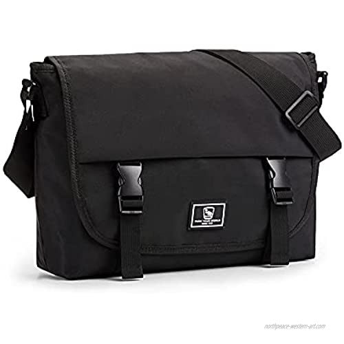 OIWAS Classic Messenger Bag for Men – 14 Inch School Satchel Bags for Boys Laptop Shoulder Bag Leisure Crossbody Men Women Bookbag Office Briefcase