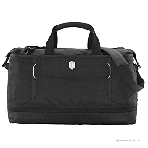 Victorinox Werks Traveler 6.0 XL Weekender Bag with Zipper Expansion  Black  14.2-inch
