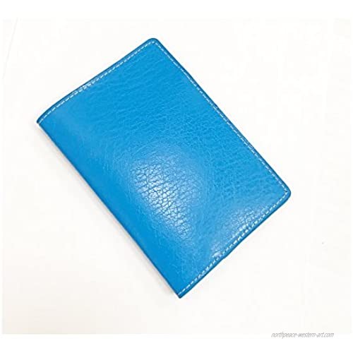 Natico Leather Passport Wallet  Blue (60-8256-BL)