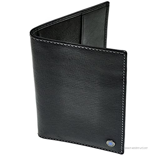 SWISS REIMAGINED Mens Genuine Leather Slim RFID Passport | Business Travel Wallet
