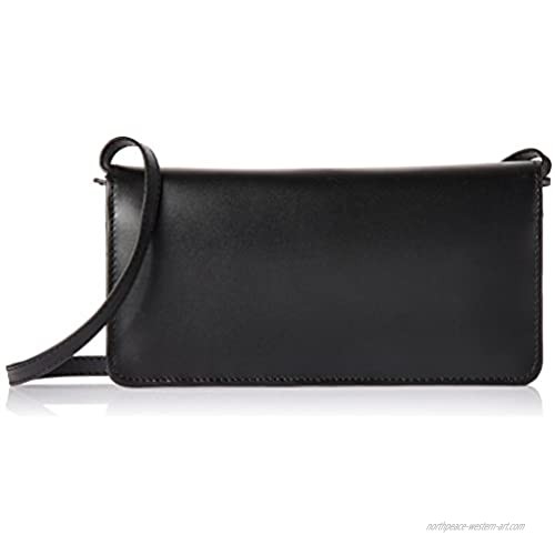 Claire Chase Women's Bi-fold Crossbody Wallet  Black Patent  One Size