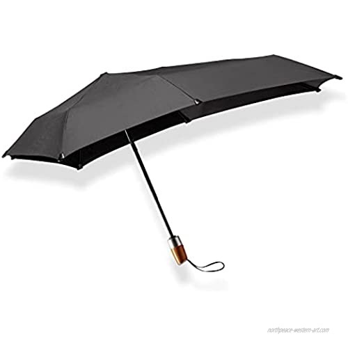 senz° Mini Automatic Deluxe Windproof Umbrella  91 x 91 cm - Pure Black