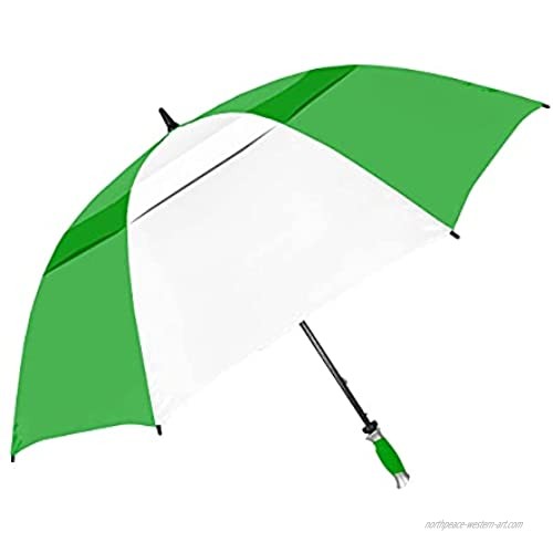 STROMBERGBRAND UMBRELLAS The Vented Typhoon Tamer  Lime Green/White