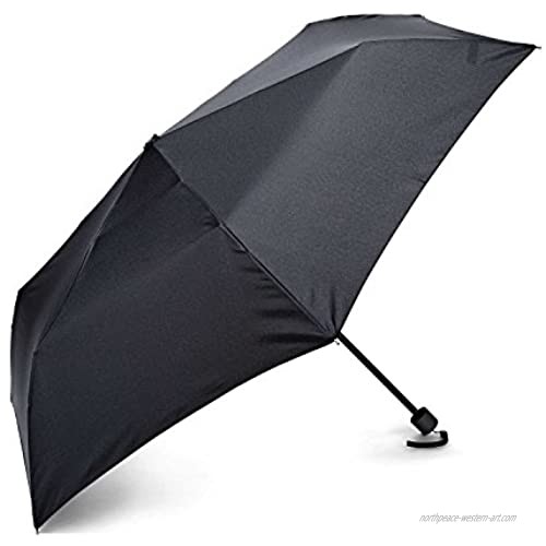 Samsonite Manual Compact Round Umbrella  Black  One Size