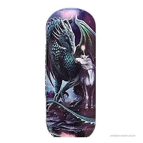 Glasses Case Protector of Magic by artist Lisa Parker - Dragon and Unicorn Design