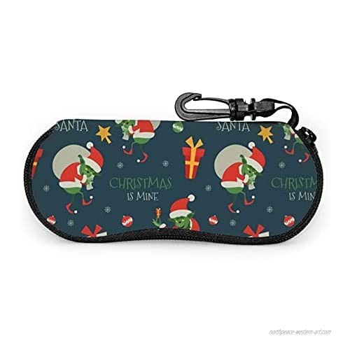 Little Devil Of Christmas Glasses Case Ultra Lightzipper Portable Storage Box For Traving Reading Running Storing Sunglasses
