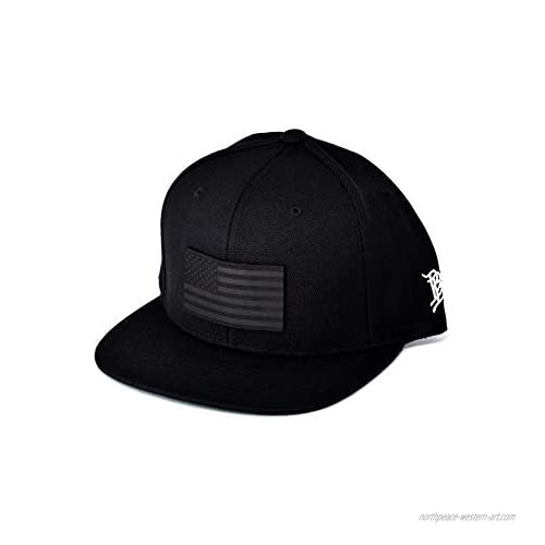 Branded Bills "Midnight Glory Dark Leather Patch Hat  Multiple Styles