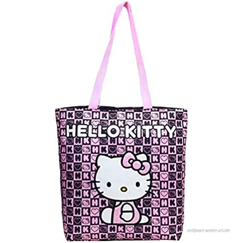 Hello Kitty Tote Bag and Hello Kitty Face Hand Fan set