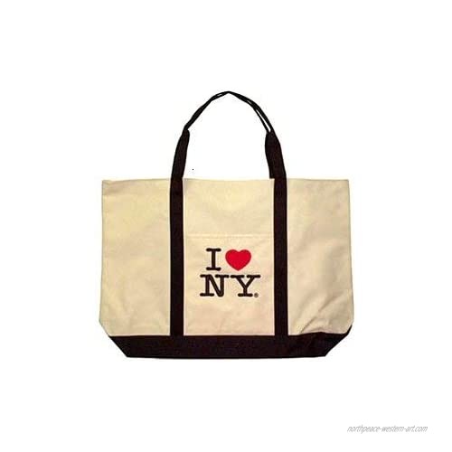 I Love New York Tote Bag - White Lrg  New York Tote Bags  New York Souvenirs