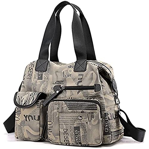 Nurse Tote Bag Waterproof Nylon Multi Pocket Shoulder Bags Laptop Work Bag Teacher Purse and Handbags for Women & Men
