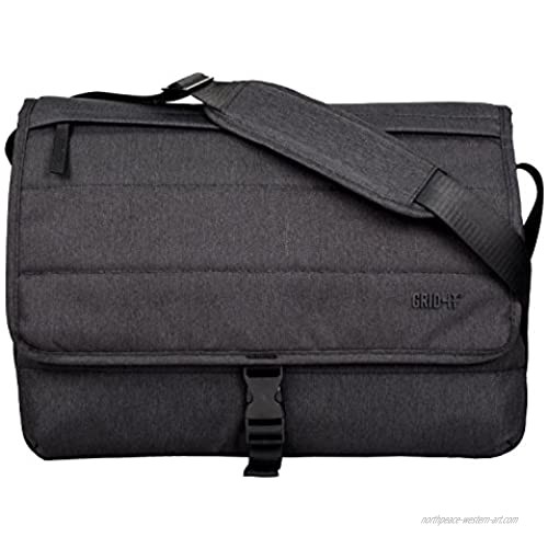 Cocoon CMB3750CH TECH 16" Messenger Bag with Built-in Grid-IT! Accessory Organizer (Charcoal)